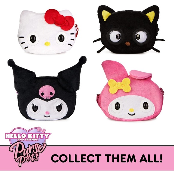 NWT Purse Pets Sanrio Hello Kitty My Melody Interactive Pet Toy Crossbody Purse - Picture 9 of 9